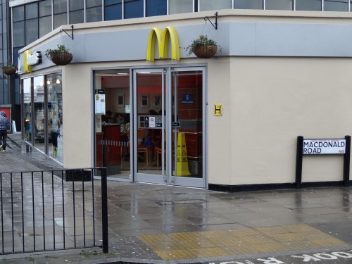 A little known British law mandates that all fast food restaurants be placed only on streets with a similar name 