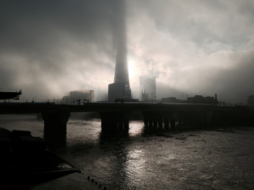 A rather Dickensian looking Shard 