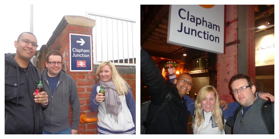 the start and finish of the overground pub crawl