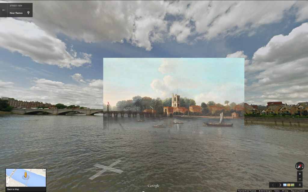 A View of Fulham from Putney with Old Fulham Bridge, All Saints Church and the Bridge Toll House (1730ish) Joseph Nicholls