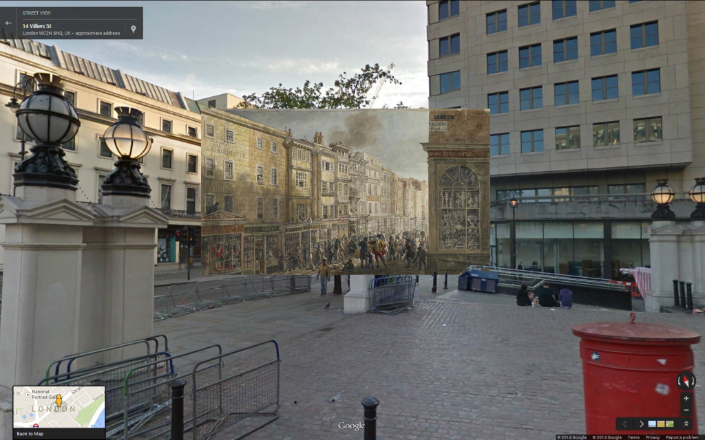 View of the Strand from the Corner of Villers Street (1830-40) George Sharf